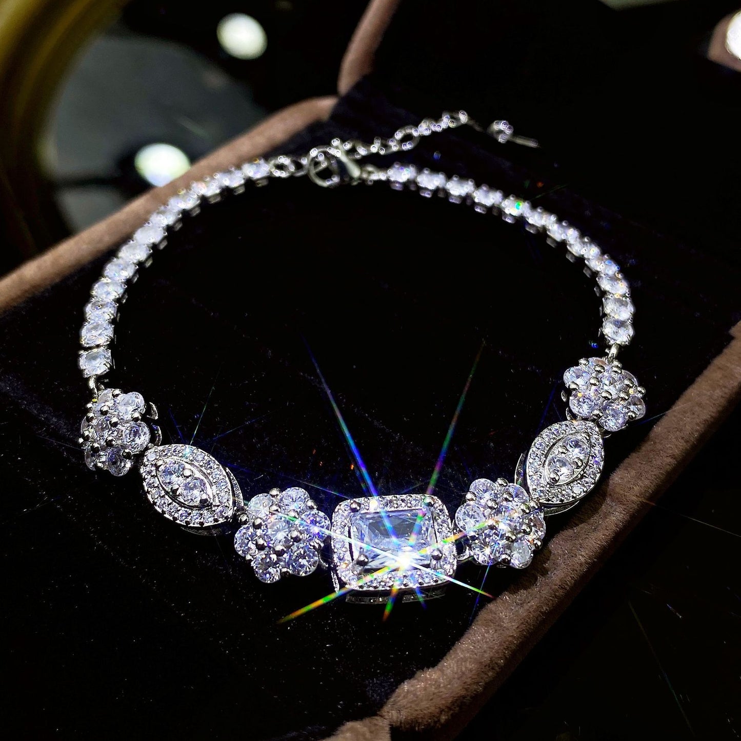 S925 Sterling Silver Diamond Bracelet