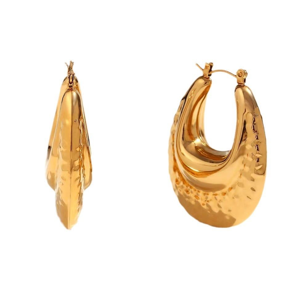 Glossy Double-Layer Water Drop Earrings