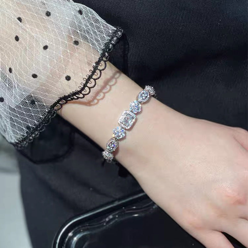 S925 Sterling Silver Diamond Bracelet