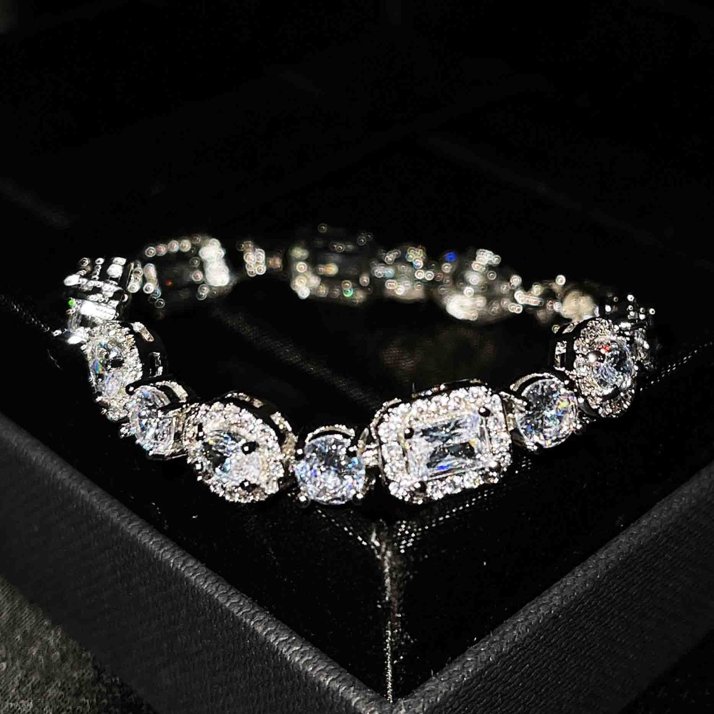 S925 Sterling Silver Diamond Bracelet