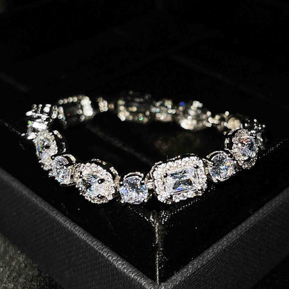 S925 Sterling Silver Diamond Bracelet
