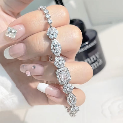 S925 Sterling Silver Diamond Bracelet